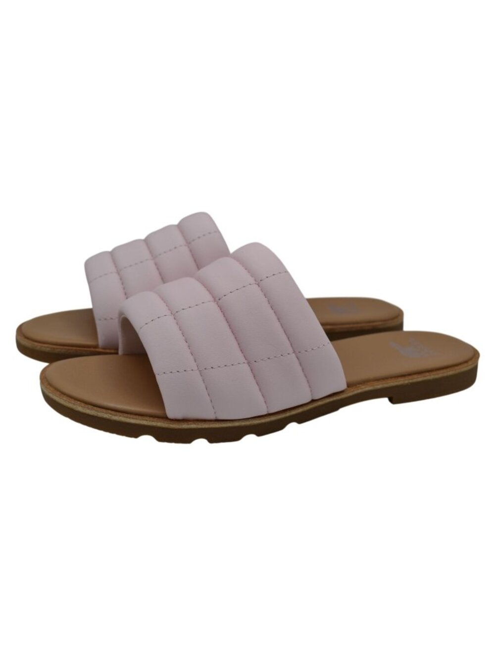 Sorel Womens Size 10 Ella III Slide Whitened Pink Leather Gum Slides Shoes